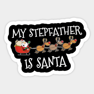 Matching family Christmas outfit Stepfather Sticker